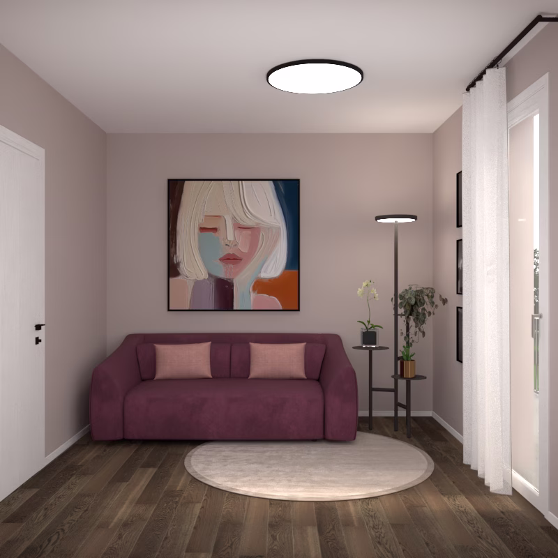 rauno e giulia camera padova Divano letto Campeggi Design per ospiti, camera arredata su misura, interior design provincia di Padova