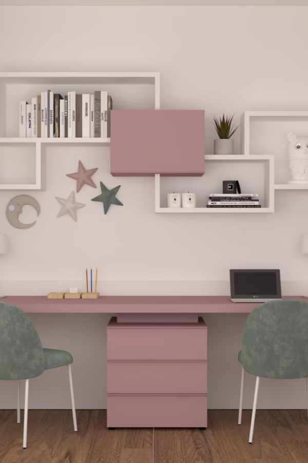 Cameretta per Bambine in Tonalità di Rosa
