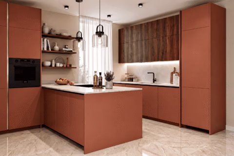 Cucina moderna con penisola a Padova