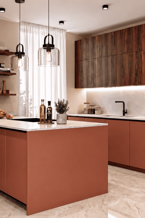 Cucina moderna con penisola a Padova