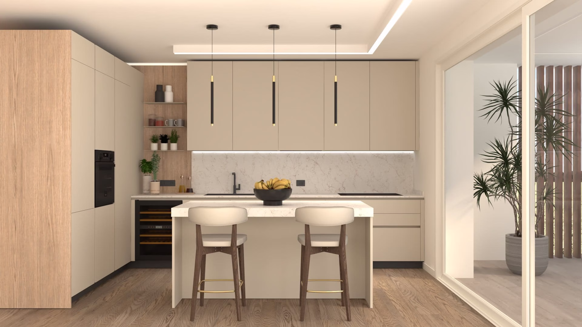NK 004 cucina e living appartamento treviso